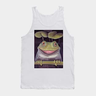 Funny smiling frog with big lips Tank Top